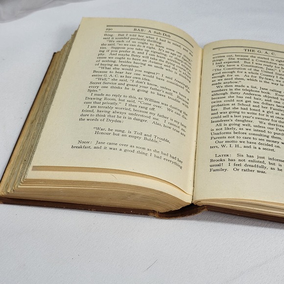 The Works of Mary Roberts Rinehart BAB: A Sub-Deb & Dangerous Days 1919 VTG HC - Picture 14 of 16